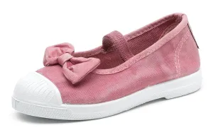 Natural World Eco: Mary Jane Schleifen-Schuhe für Kinder - Pink