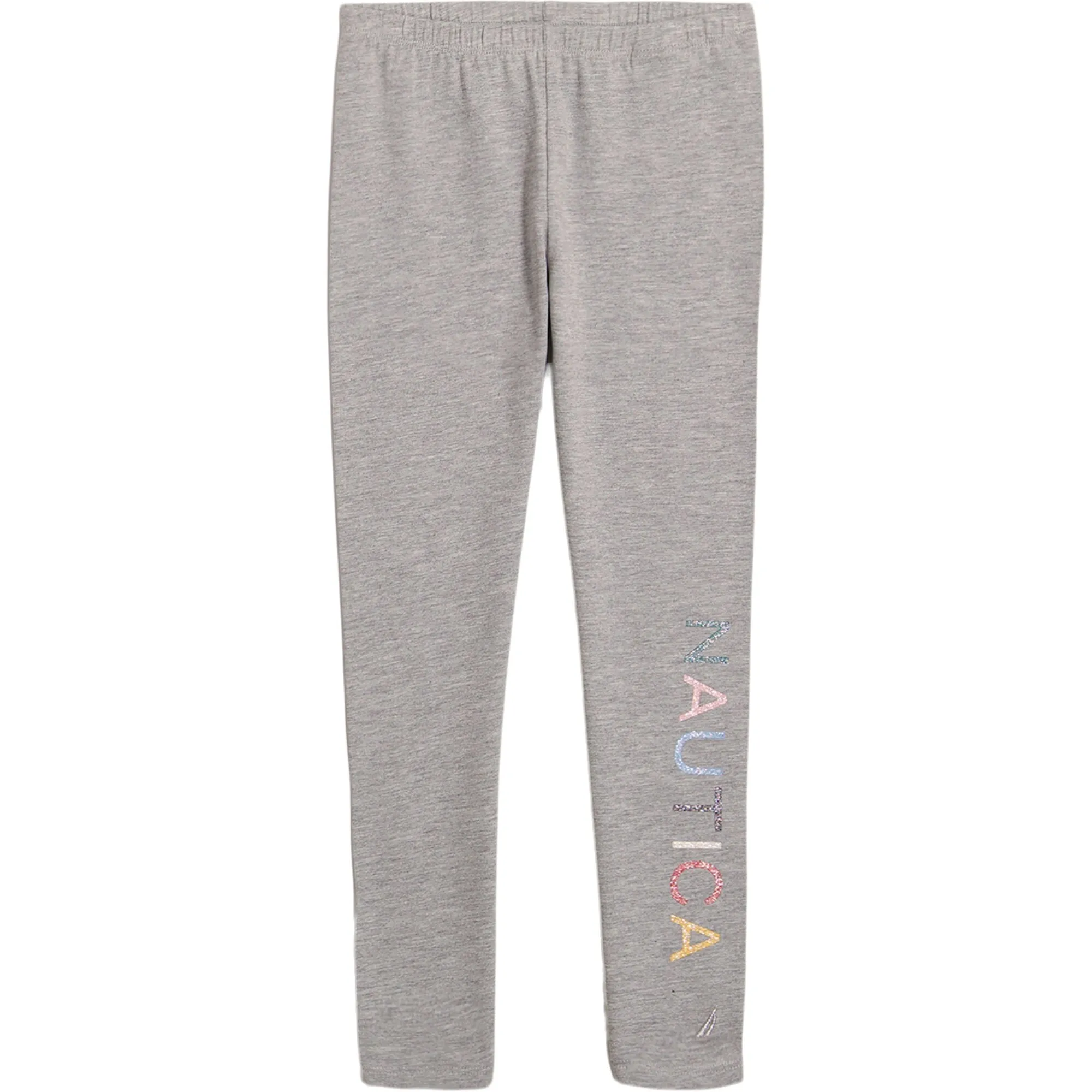Nautica Mädchen Glitzer Logo Leggings (7-16) Grau Meliert Nautica