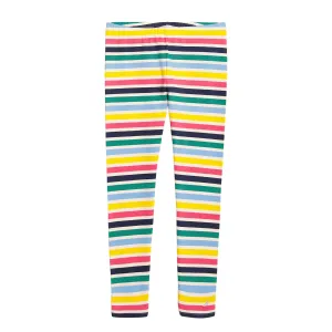 Nautica Kleinkindmädchen 'Roadmap' gestreifte Leggings (2T-4T) Weiß Cap Nautica