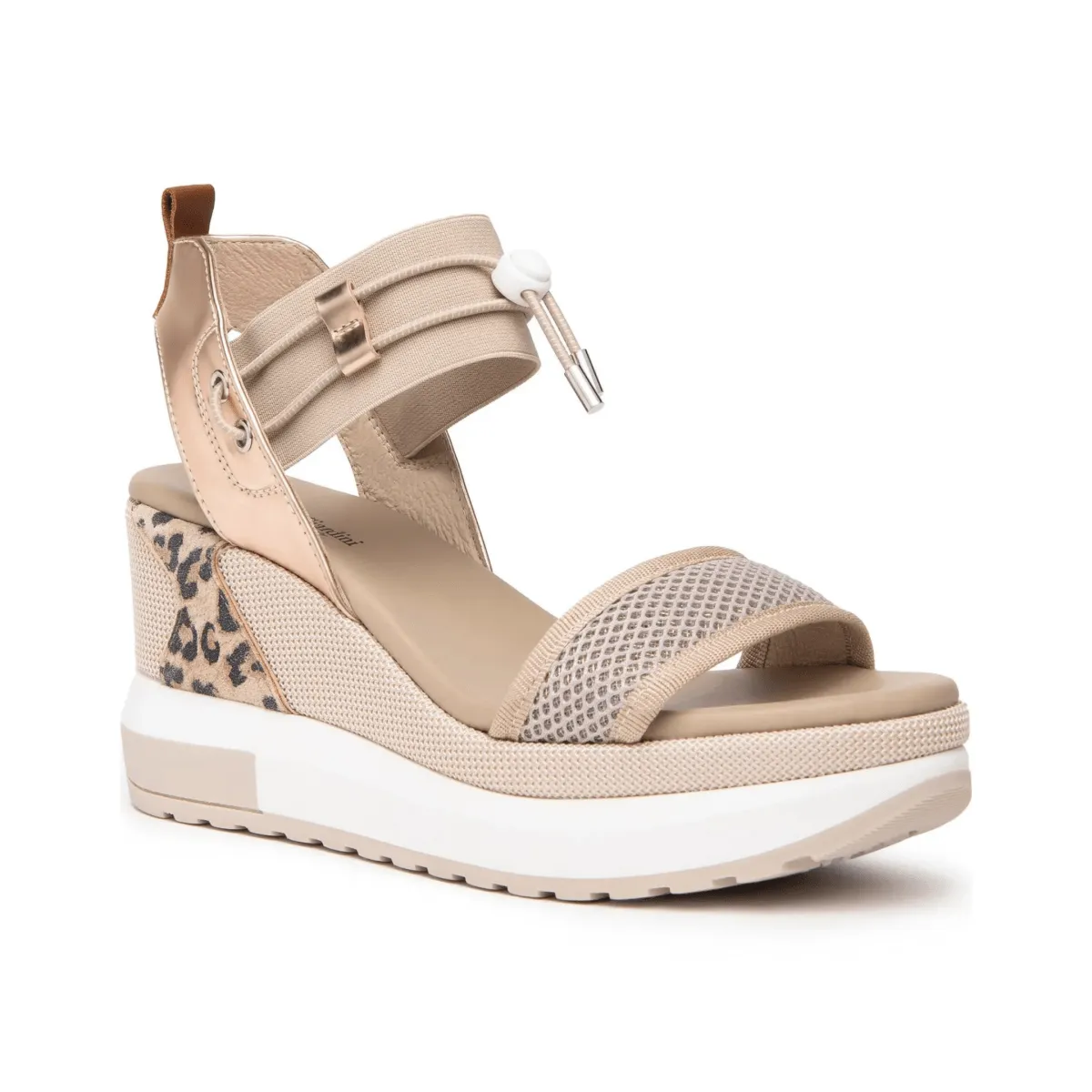 NeroGiardini Damen E3 07750 D Nude/Leopard/Roségold
