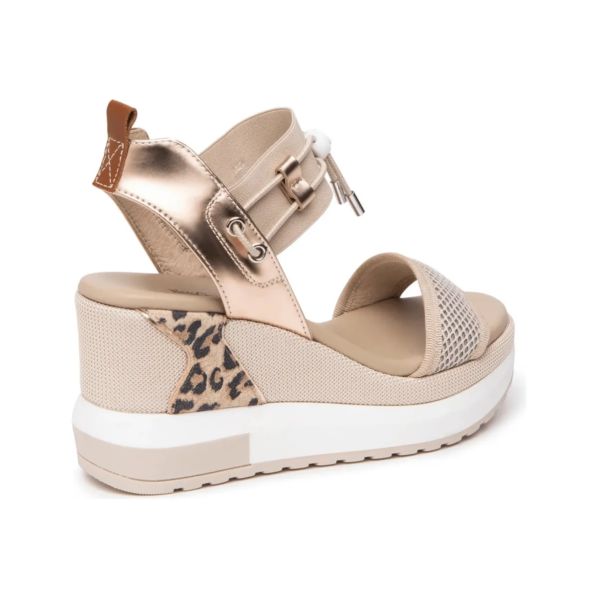 NeroGiardini Damen E3 07750 D Nude/Leopard/Roségold