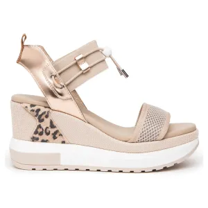 NeroGiardini Damen E3 07750 D Nude/Leopard/Roségold