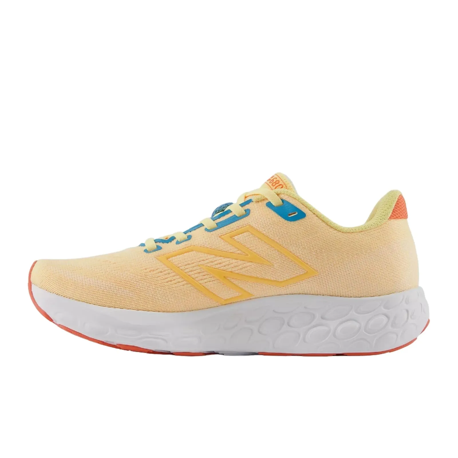 New Balance Schuhe Damen 680v8 Weiß-Pfirsich/Küstenblau