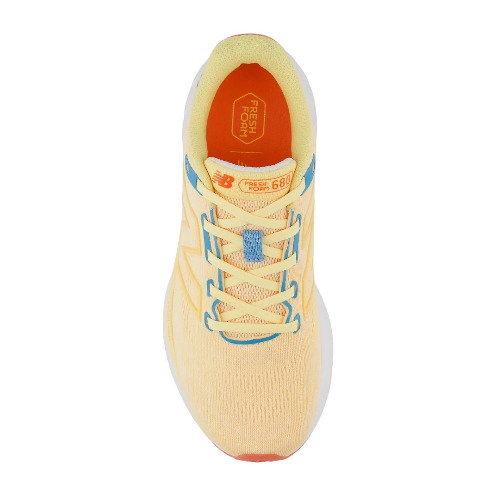 New Balance Schuhe Damen 680v8 Weiß-Pfirsich/Küstenblau
