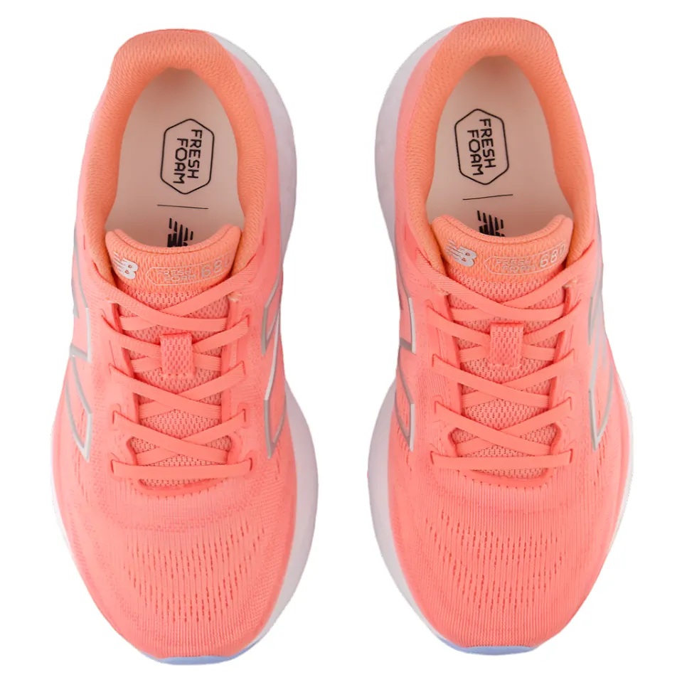 New Balance Damenschuhe W680RP8 Sonnenverblasstes Rot/Driftrot/Silber Metallic