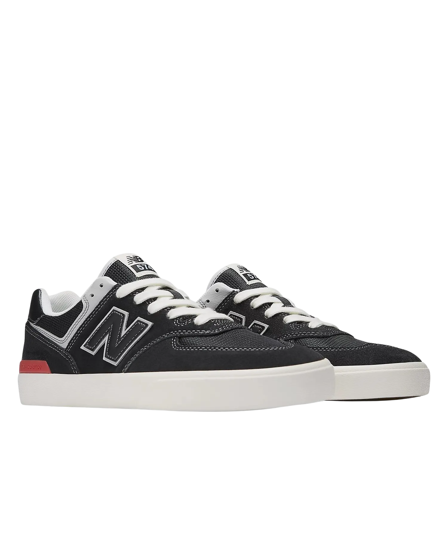 New Balance Sneakers Numeric 574 Vulkanisierte Schuhe in Schwarz & Grau