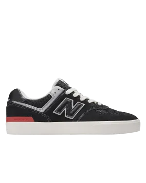 New Balance Sneakers Numeric 574 Vulkanisierte Schuhe in Schwarz & Grau