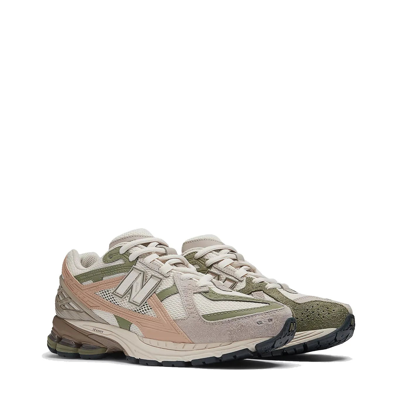 New Balance Damen 1906 Utility Trainer Leinen / Dunkles Olivgrün / Flaches Taubenblau