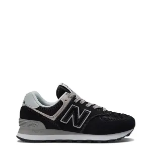 New Balance Damen 574 Turnschuhe Schwarz / Weiß