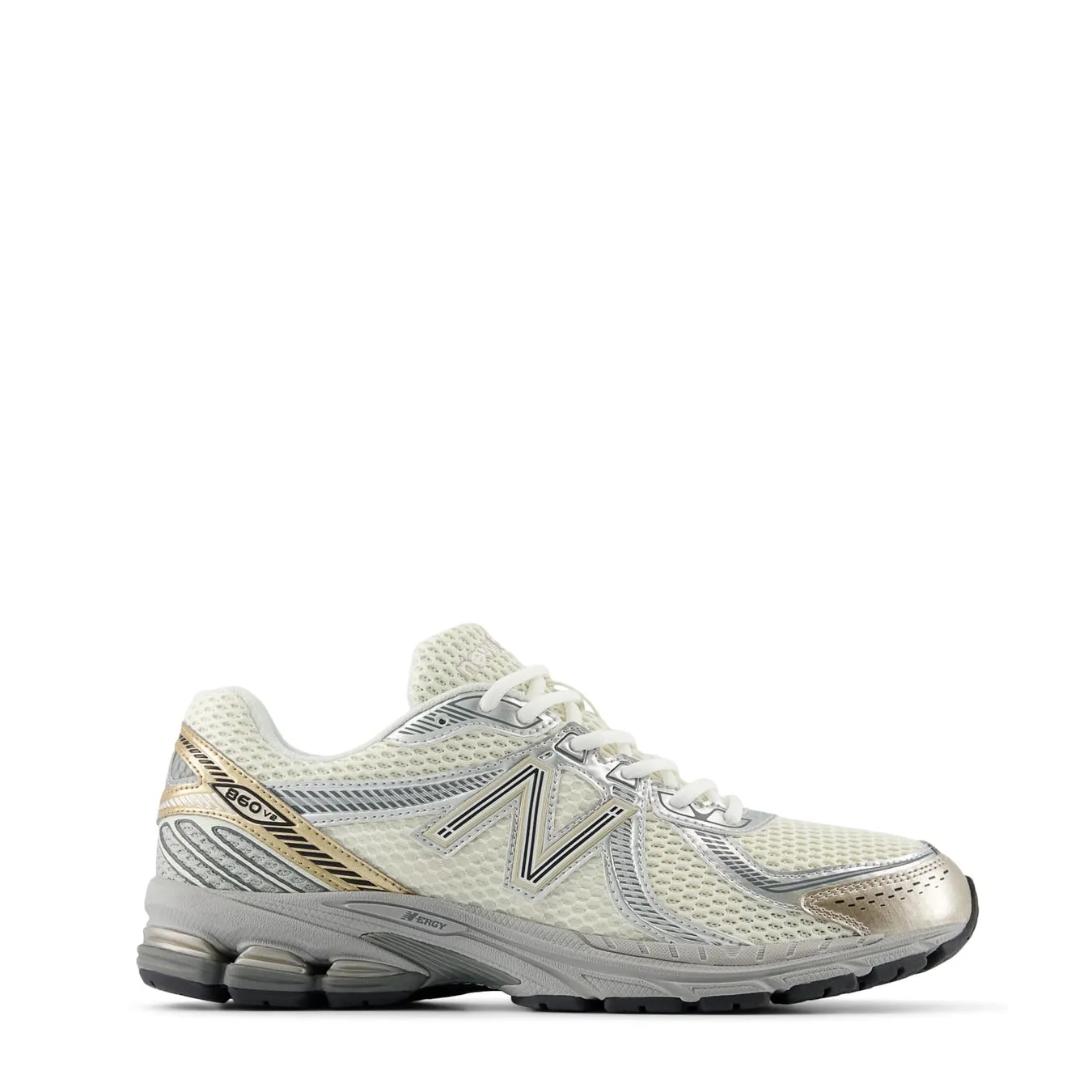 New Balance Damen 860v2 Meersalz / Gold Metallic / Hafen Grau