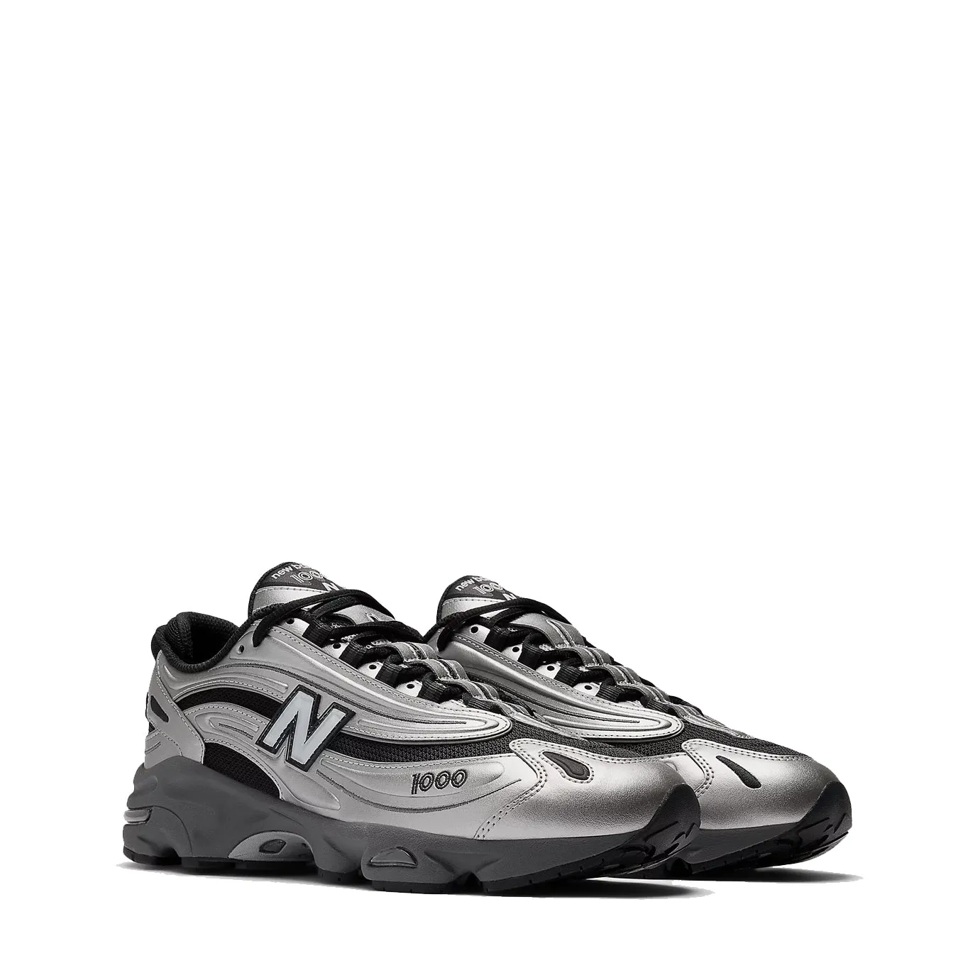New Balance Damen M1000 Trainer Silber Metallic / Grün