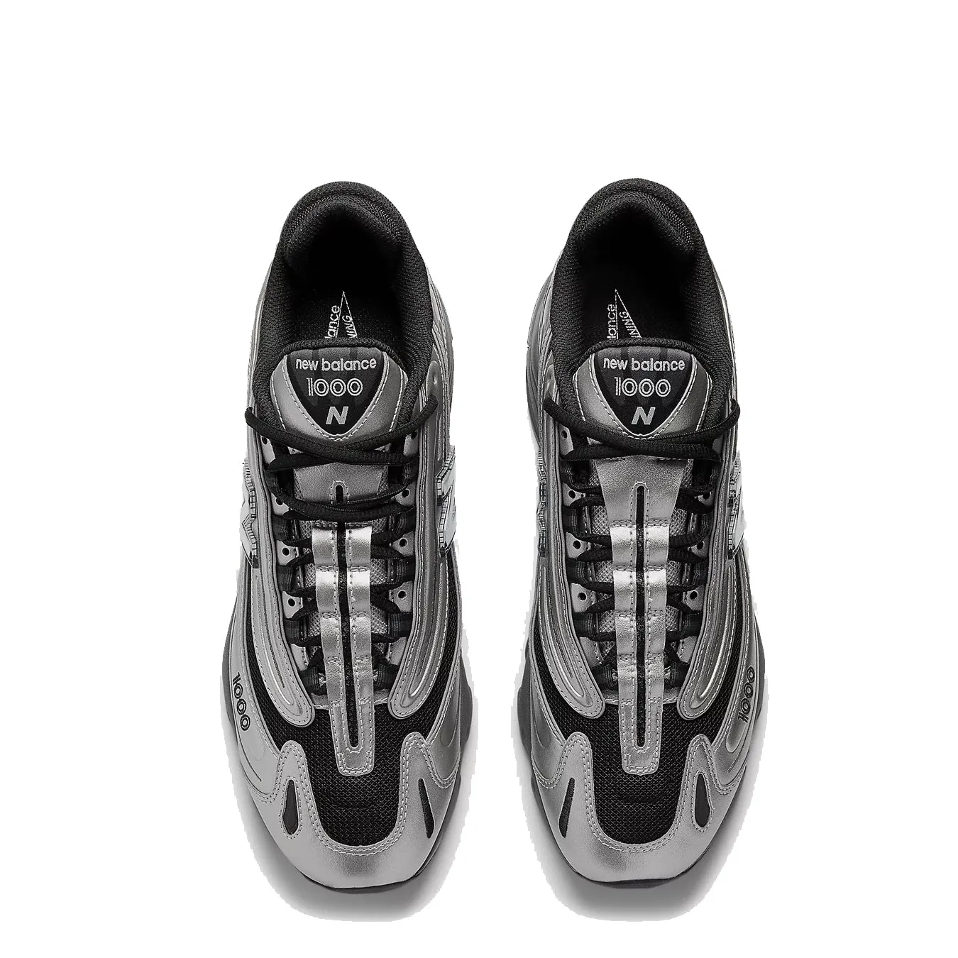 New Balance Damen M1000 Trainer Silber Metallic / Grün