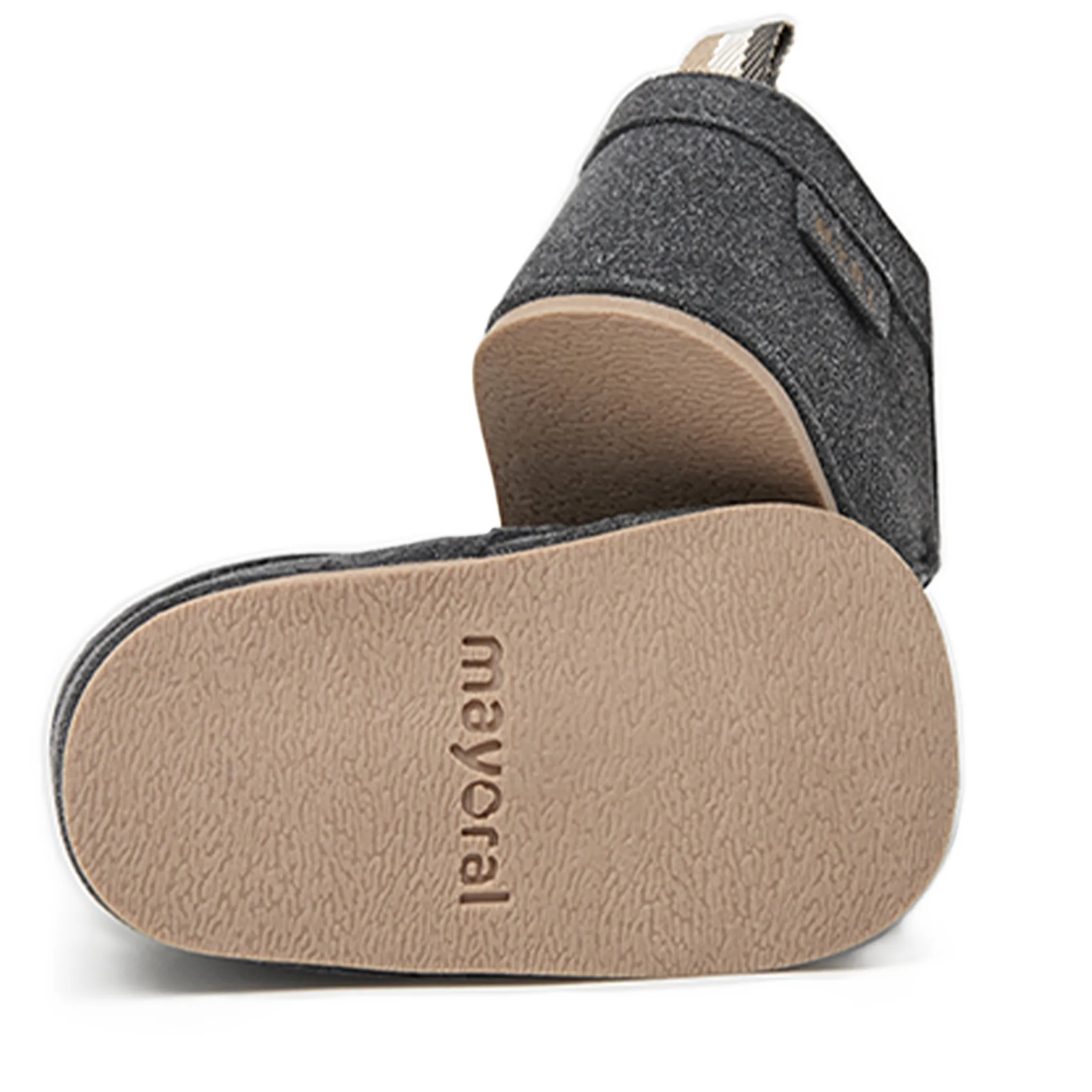 Neugeborenen-Jungenschuhe - Grafit