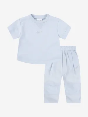 Nike Baby Readyset T-Shirt und Jogginghosen-Set in Blau