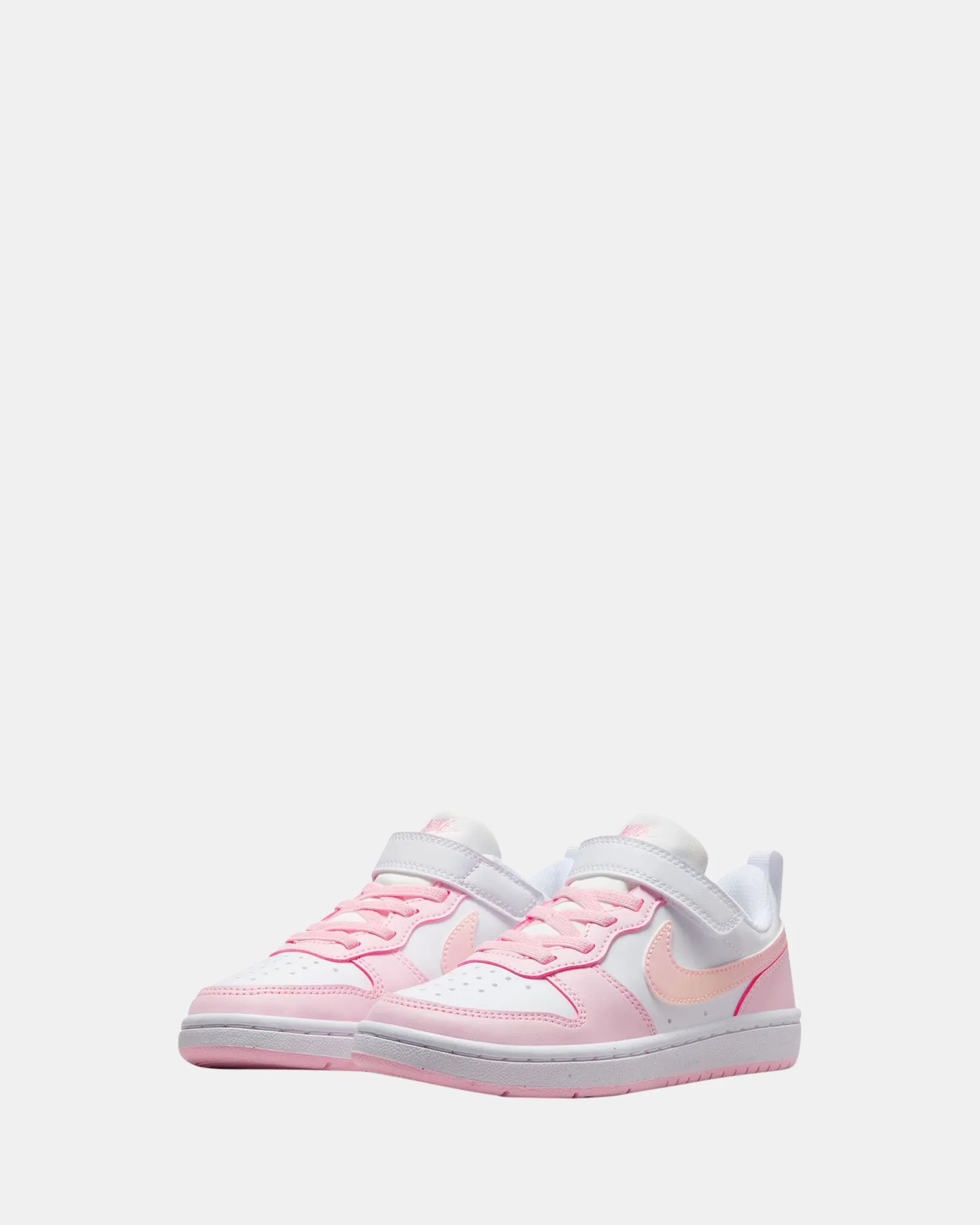 Nike Kinder Schuhe Court Borough Low Recraft Vorschule Weiß/Rosa Schaum