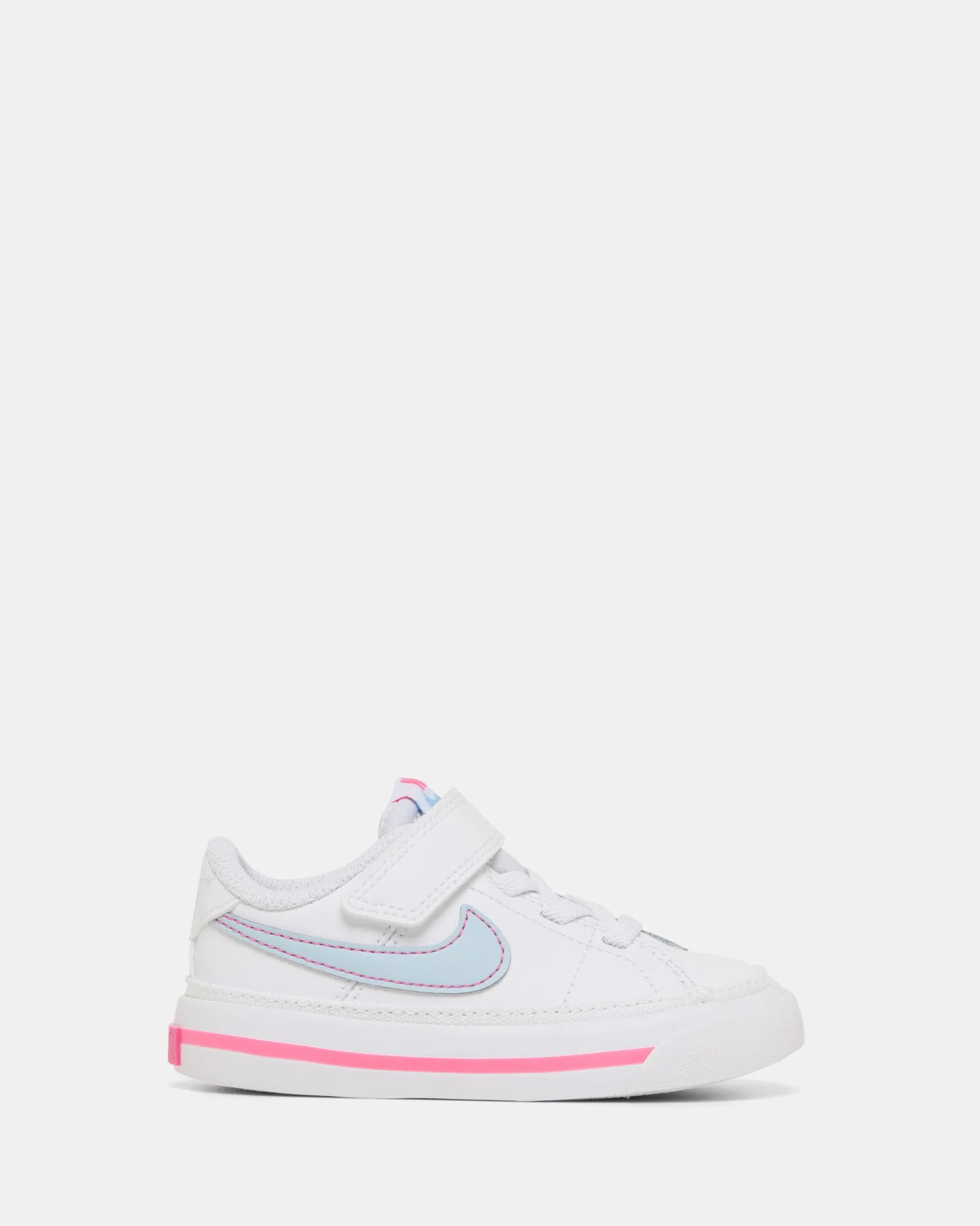 Nike Kinder-Schuhe Court Legacy für Kleinkinder Weiß/Hell Waffenblau/Pinksicle