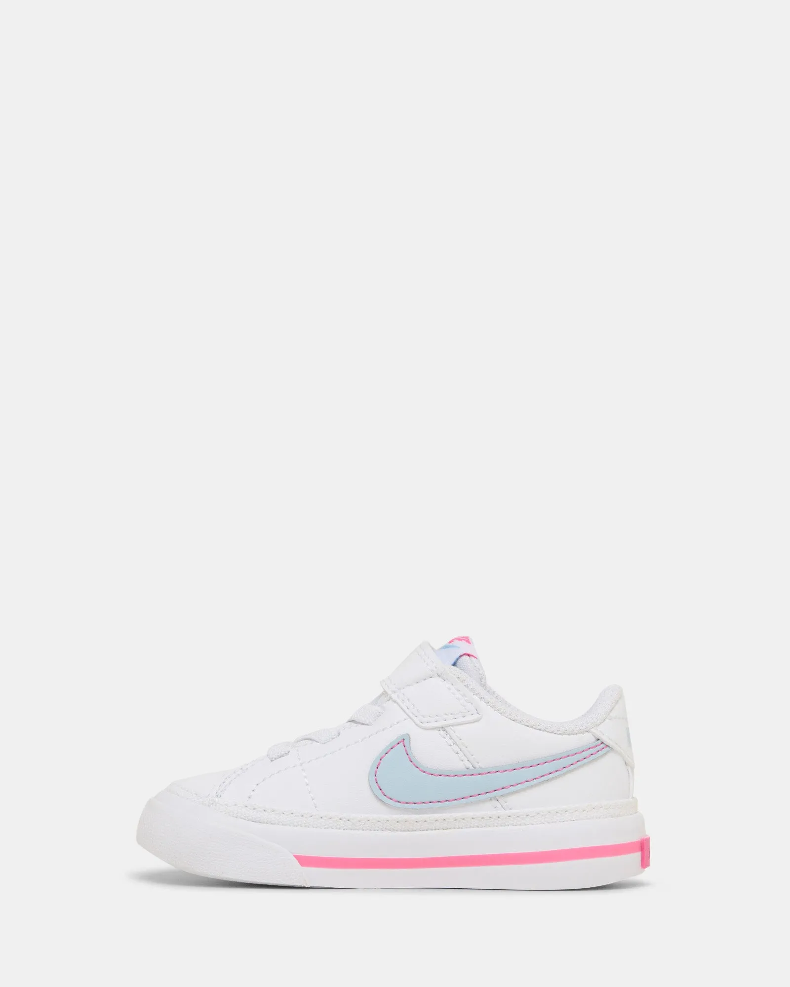 Nike Kinder-Schuhe Court Legacy für Kleinkinder Weiß/Hell Waffenblau/Pinksicle