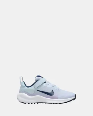 Nike Kinder-Schuhe Revolution 7 Vorschul-Fußball Grau/Navy/Lila