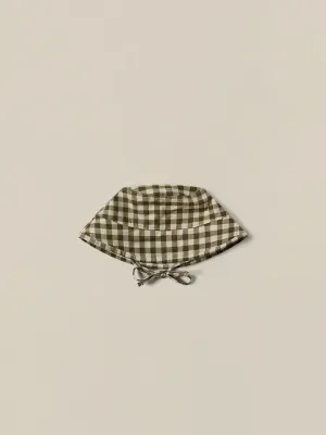 Olive Gingham Eimer-Sonnenhut
