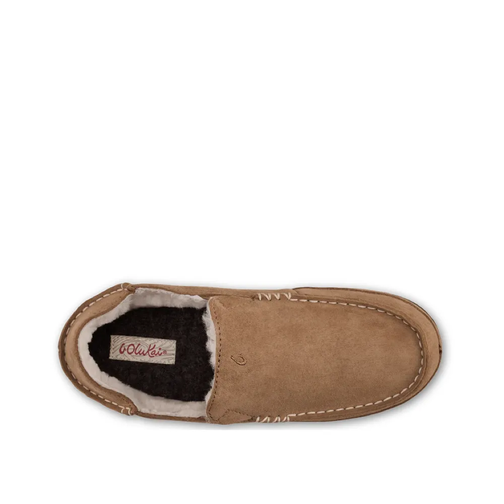 OluKai Damen Nohea Pantoffel mit Schaffellfutter in Hellbraun