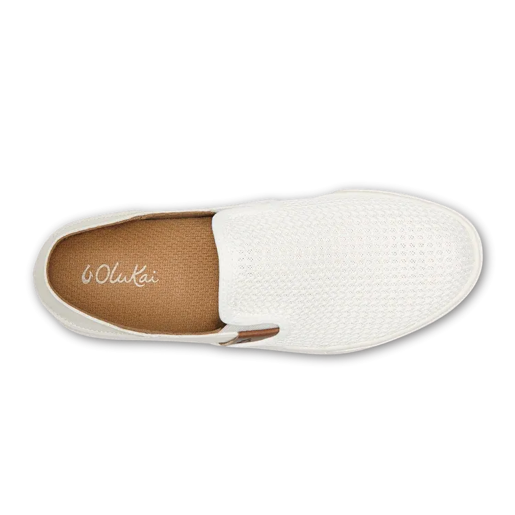 OluKai Damen Pehuea Mesh Slip-On in strahlendem Weiß