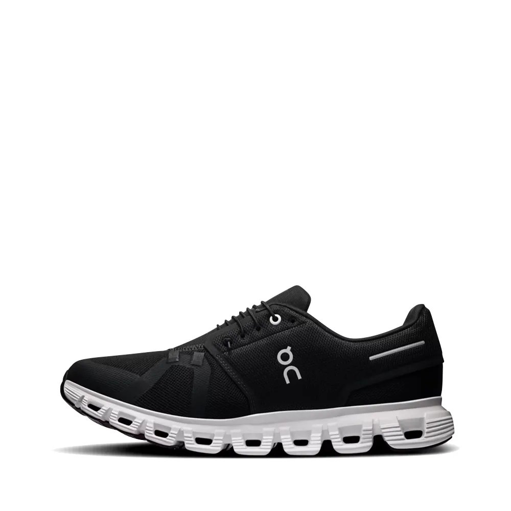 Auf dem Herren Cloud 6 Sneaker in Schwarz/Weiß