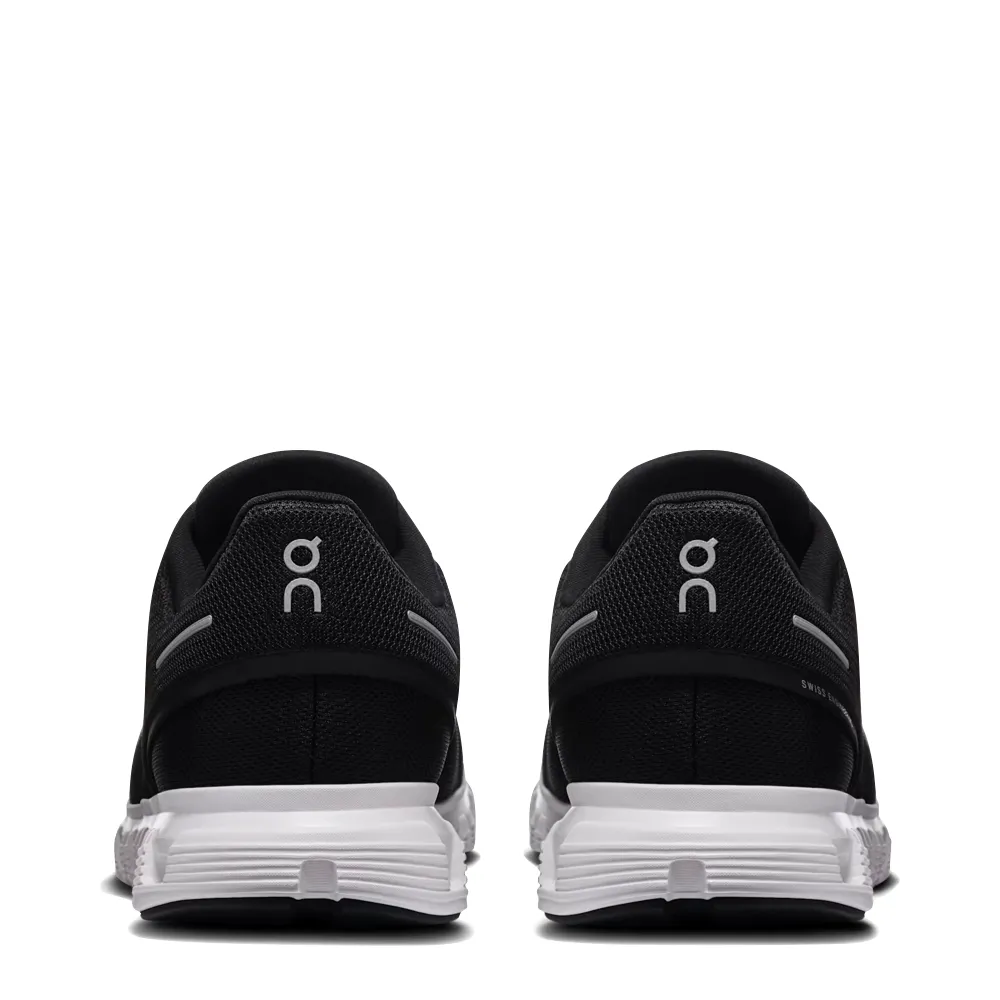 Auf dem Herren Cloud 6 Sneaker in Schwarz/Weiß