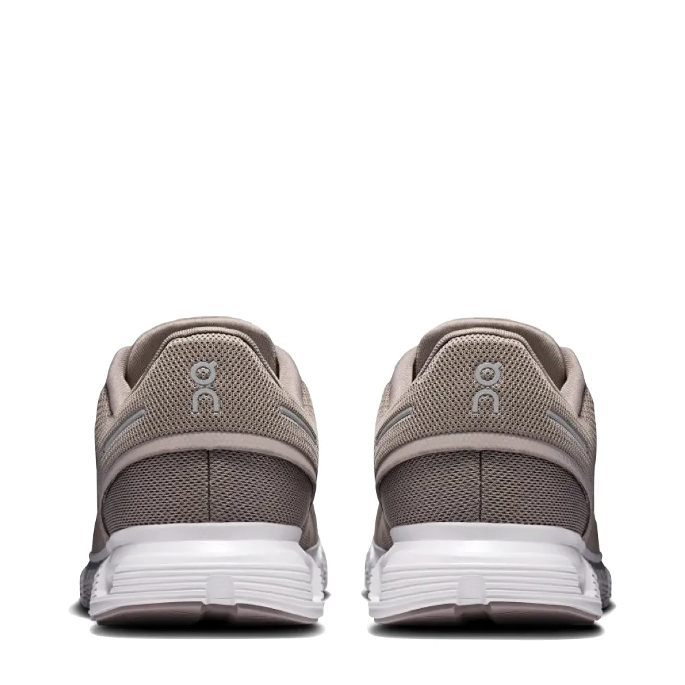 On Men's Cloud 6 Sneaker in Nebel/Weiß