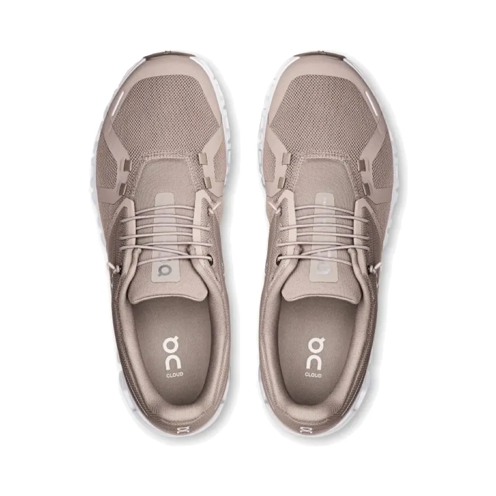 On Men's Cloud 6 Sneaker in Nebel/Weiß