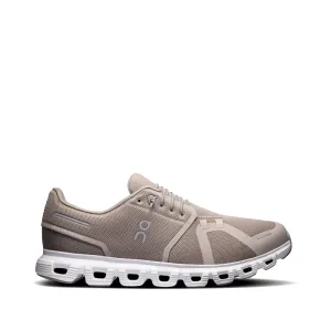 On Men's Cloud 6 Sneaker in Nebel/Weiß