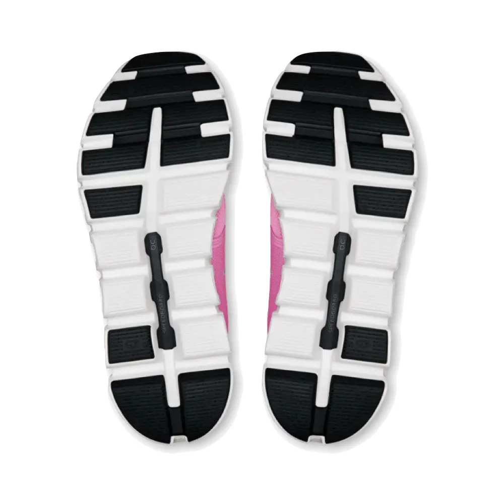 On Women's Cloud 6 Sneaker in Himbeer/Weiß