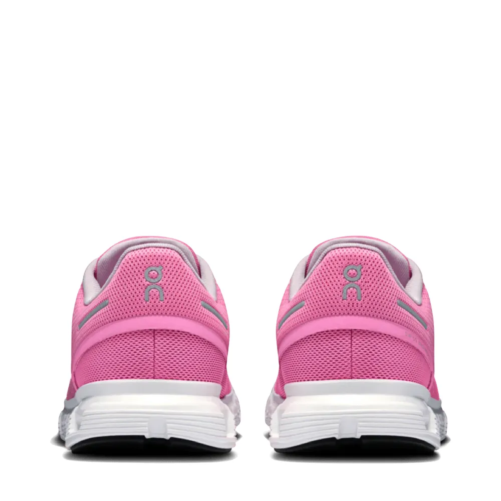 On Women's Cloud 6 Sneaker in Himbeer/Weiß