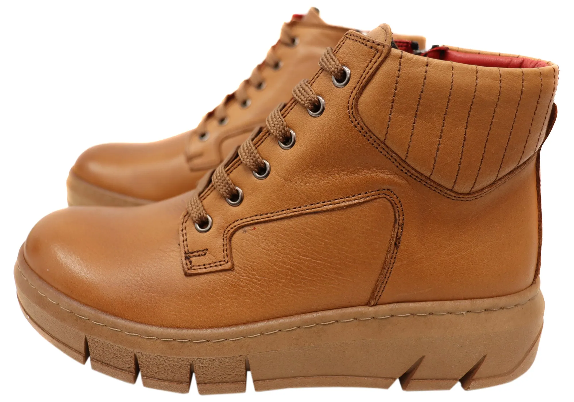 Orizonte Avonbury Damen Europäische Bequemliche Leder Knöchelstiefel Orizonte Schuhe