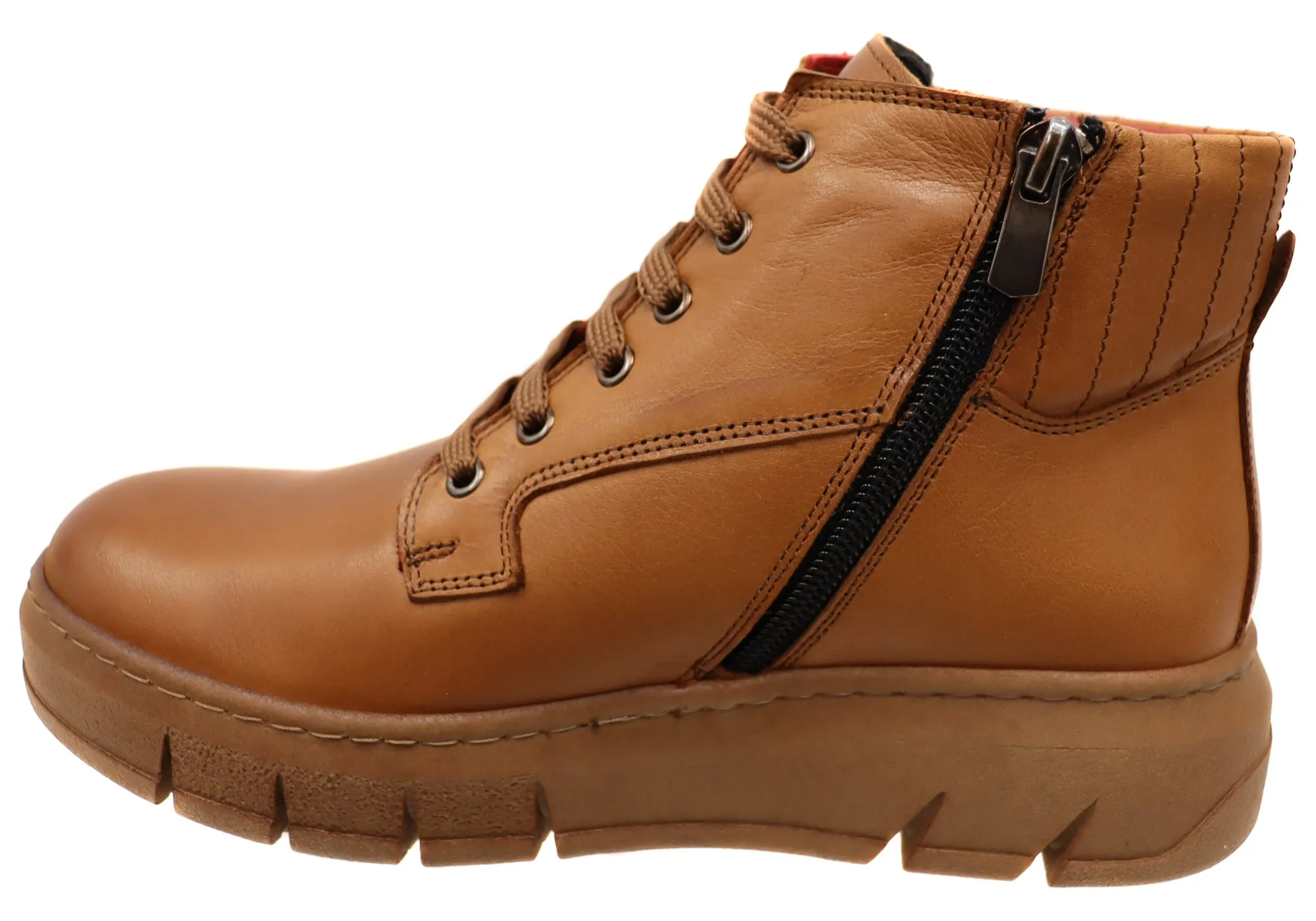 Orizonte Avonbury Damen Europäische Bequemliche Leder Knöchelstiefel Orizonte Schuhe