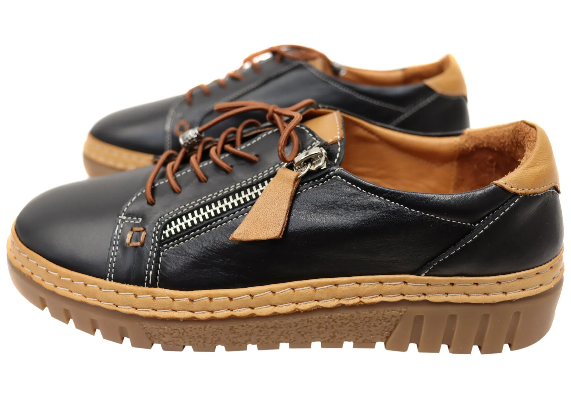 Orizonte Folair Damen Bequeme Lederschuhe Europäische Schuhe Orizonte Schuhe