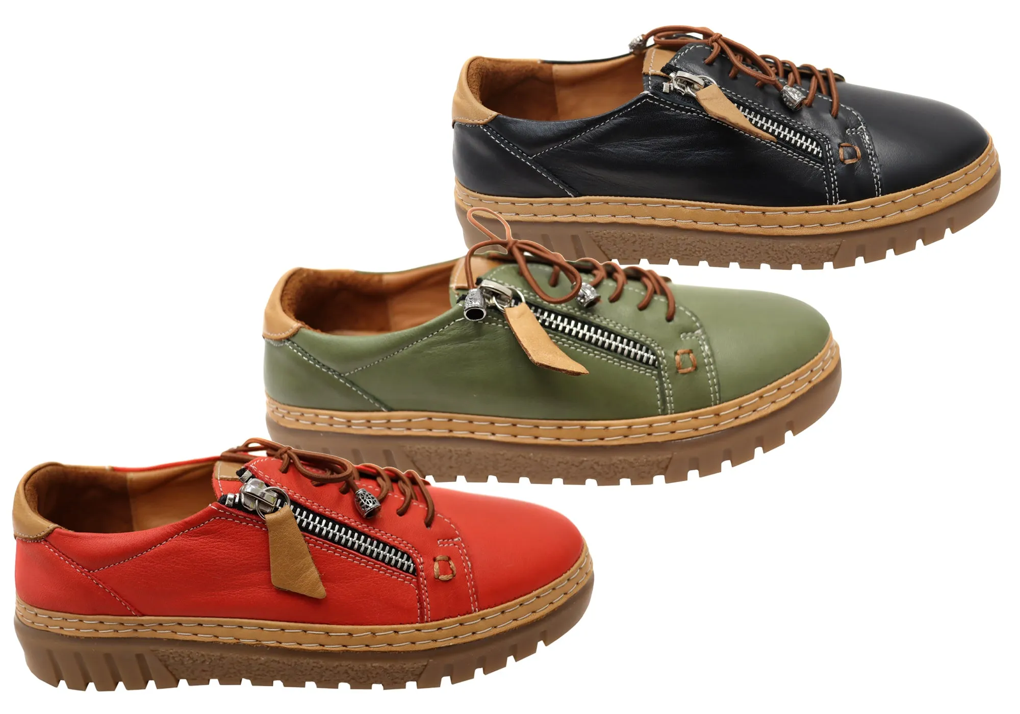 Orizonte Folair Damen Bequeme Lederschuhe Europäische Schuhe Orizonte Schuhe