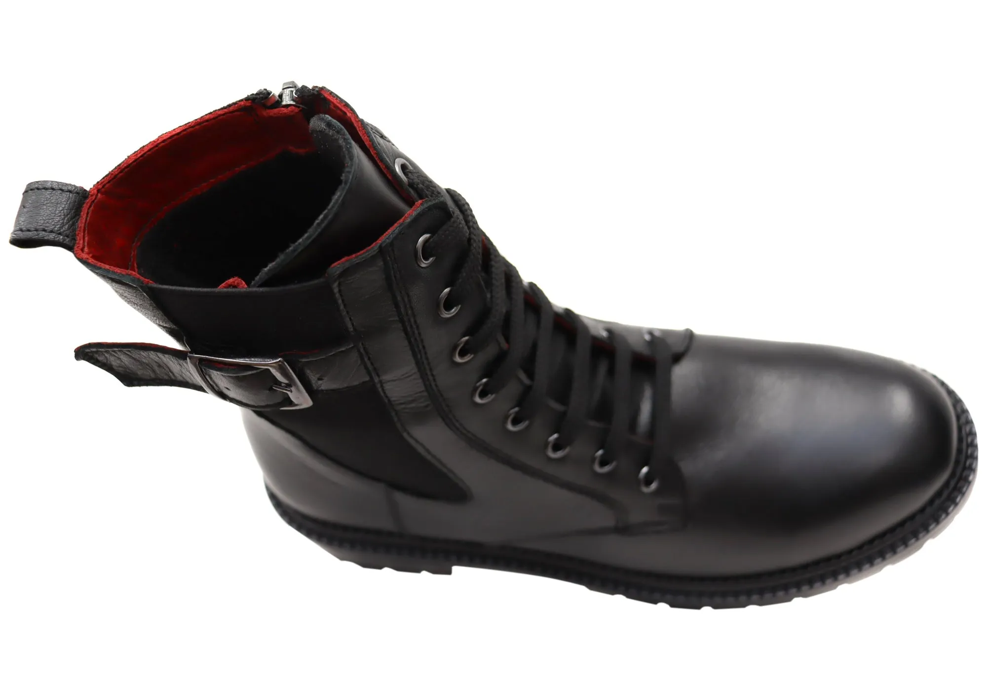 Orizonte Hunterfield Damen Europäische Bequeme Lederstiefel Orizonte Schuhe