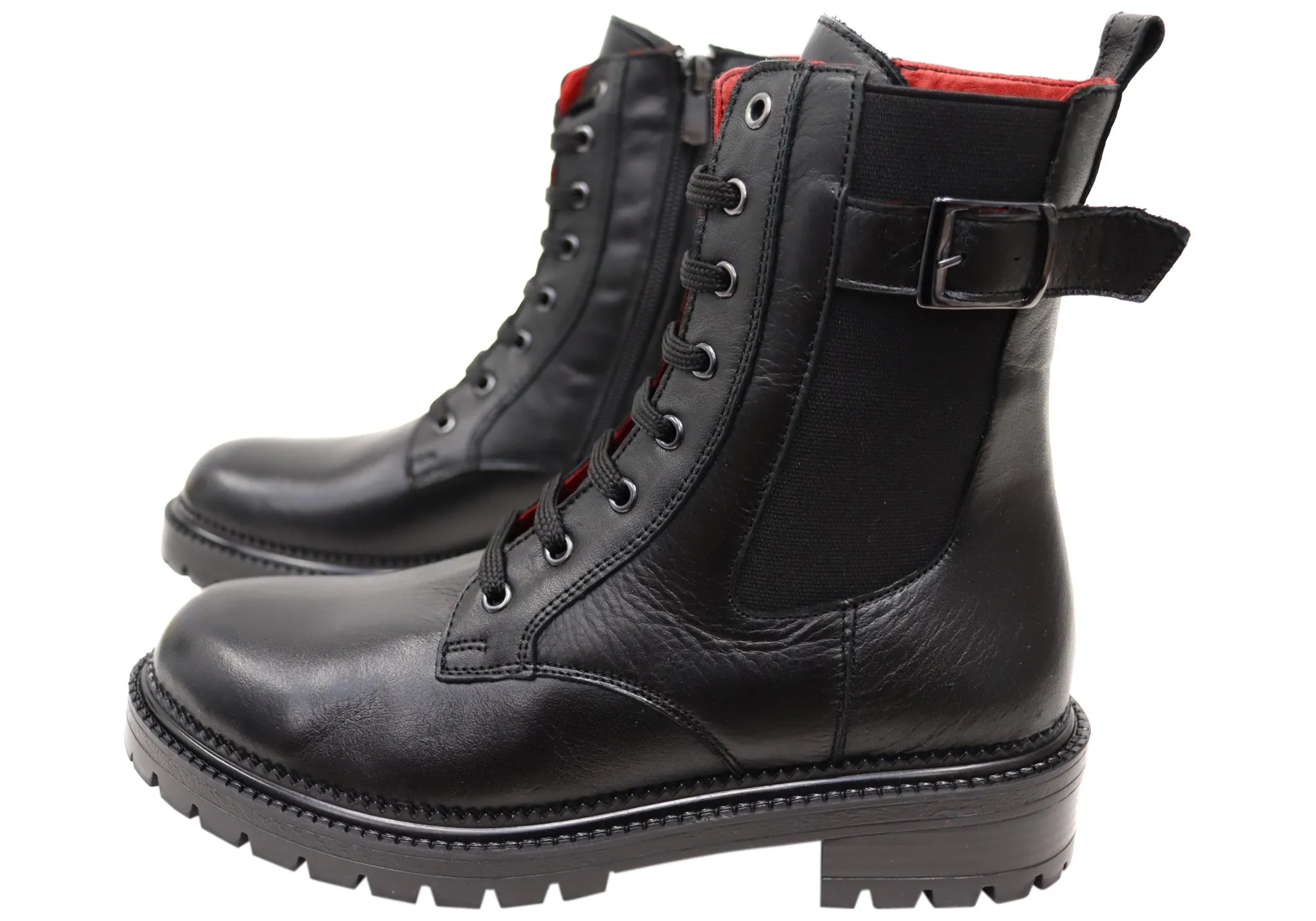 Orizonte Hunterfield Damen Europäische Bequeme Lederstiefel Orizonte Schuhe
