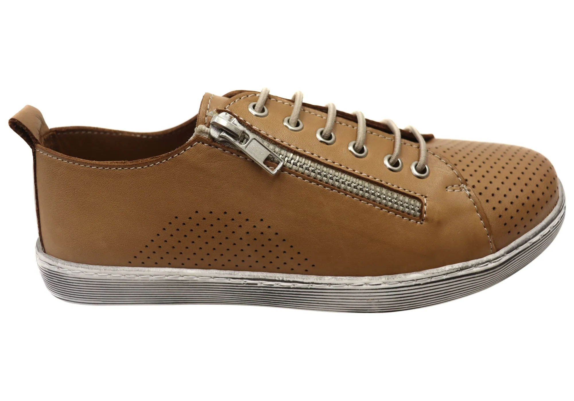 Orizonte Iris Damen Europäische Bequeme Leder Freizeitschuhe Orizonte Schuhe