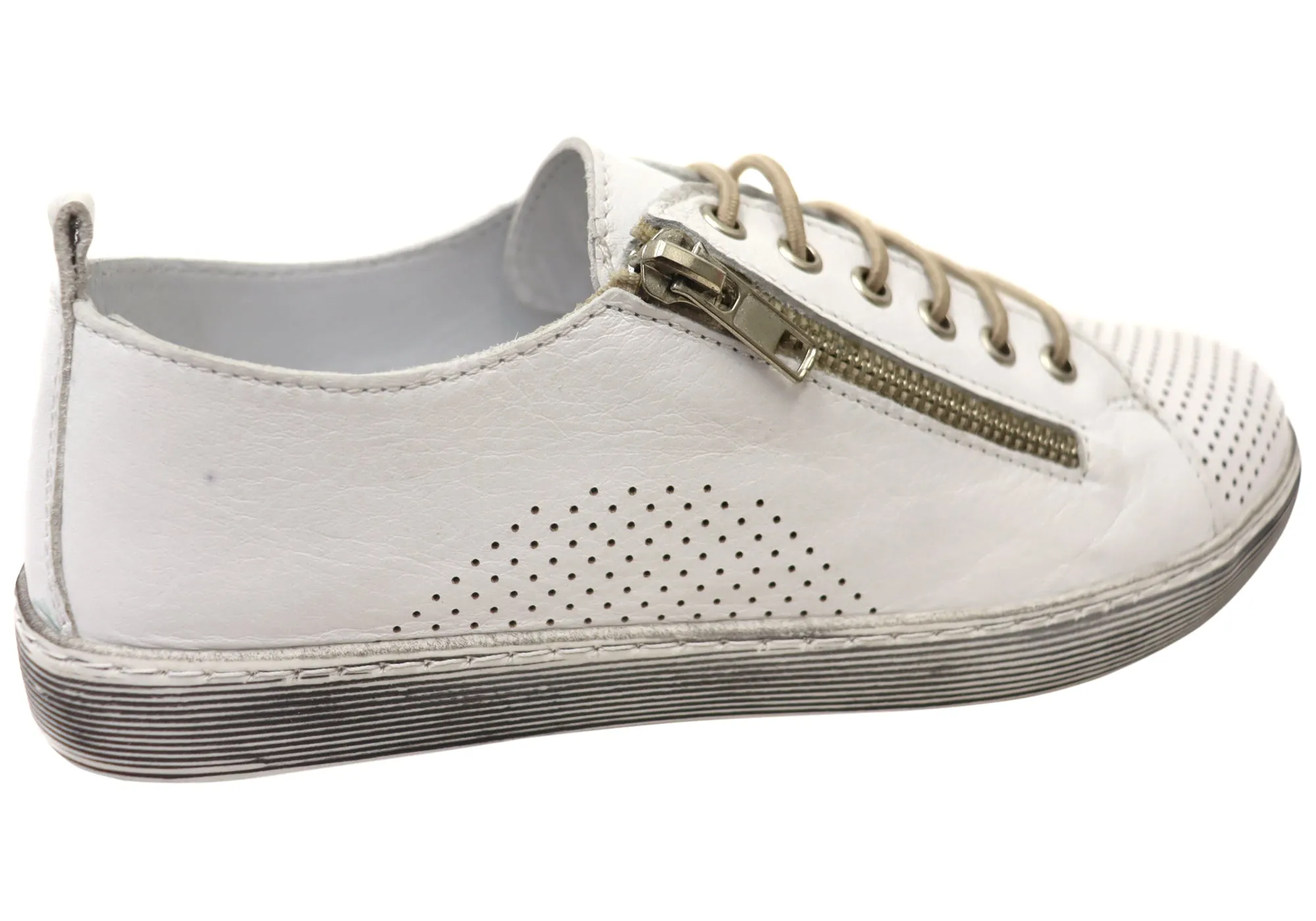 Orizonte Iris Damen Europäische Bequeme Leder Freizeitschuhe Orizonte Schuhe
