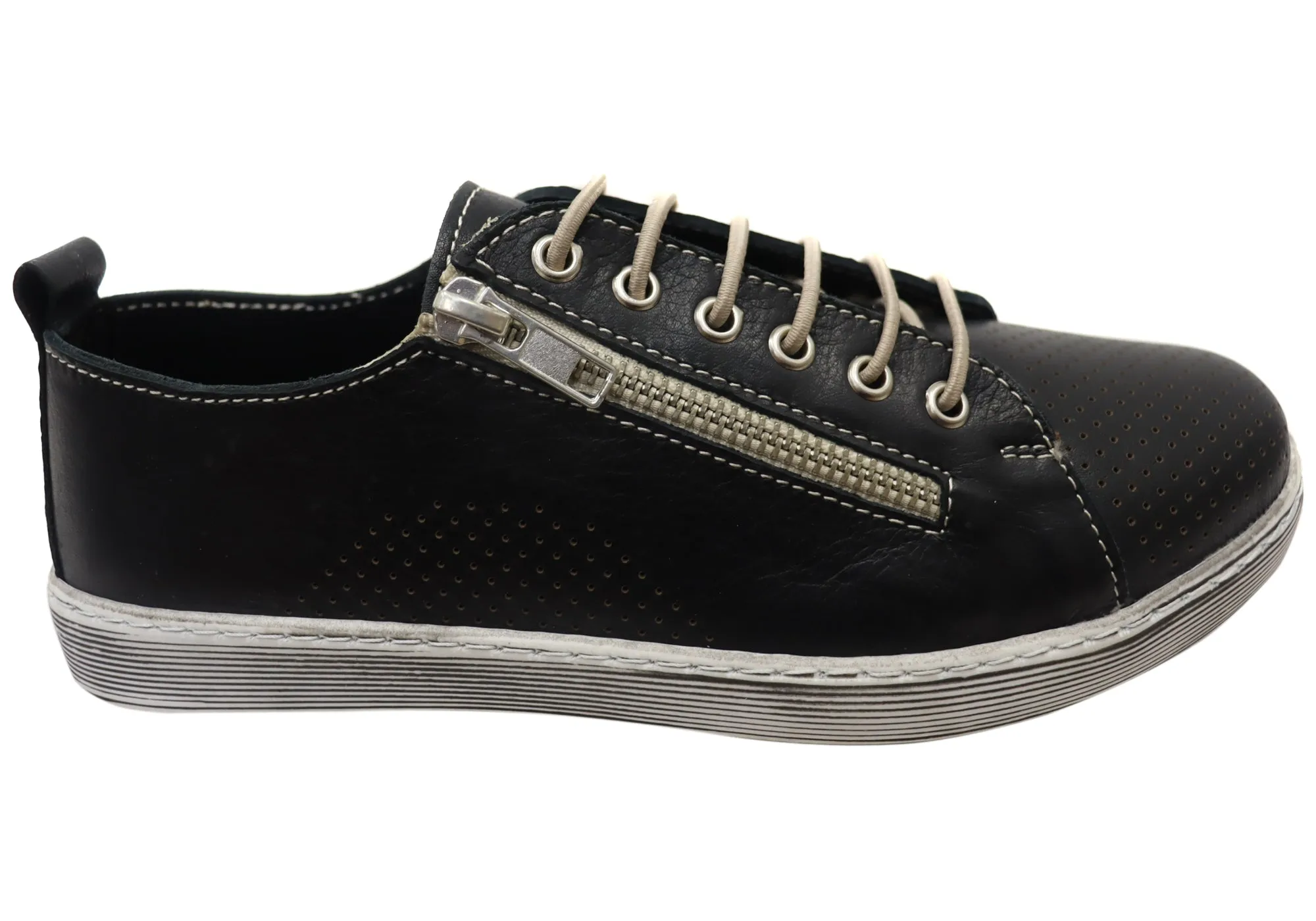 Orizonte Iris Damen Europäische Bequeme Leder Freizeitschuhe Orizonte Schuhe