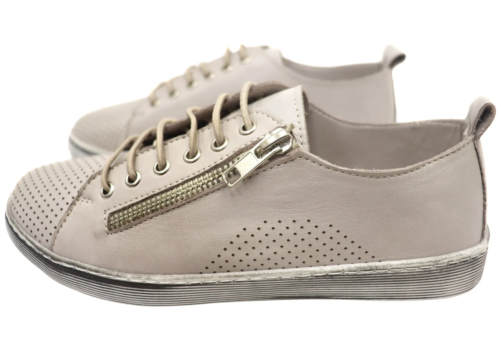 Orizonte Iris Damen Europäische Bequeme Leder Freizeitschuhe Orizonte Schuhe