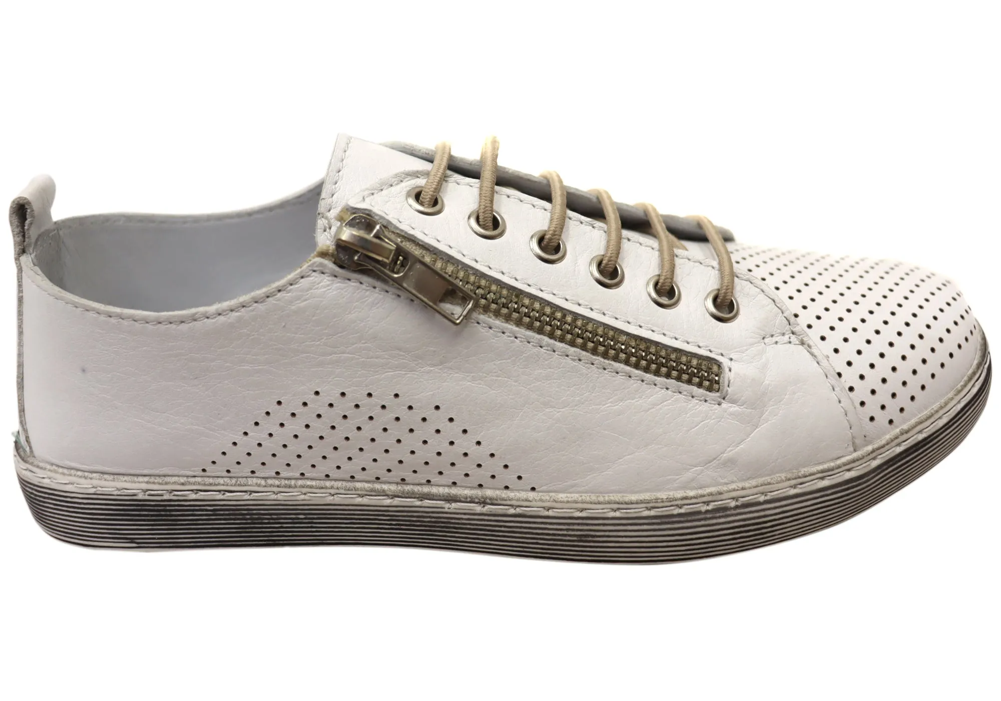 Orizonte Iris Damen Europäische Bequeme Leder Freizeitschuhe Orizonte Schuhe