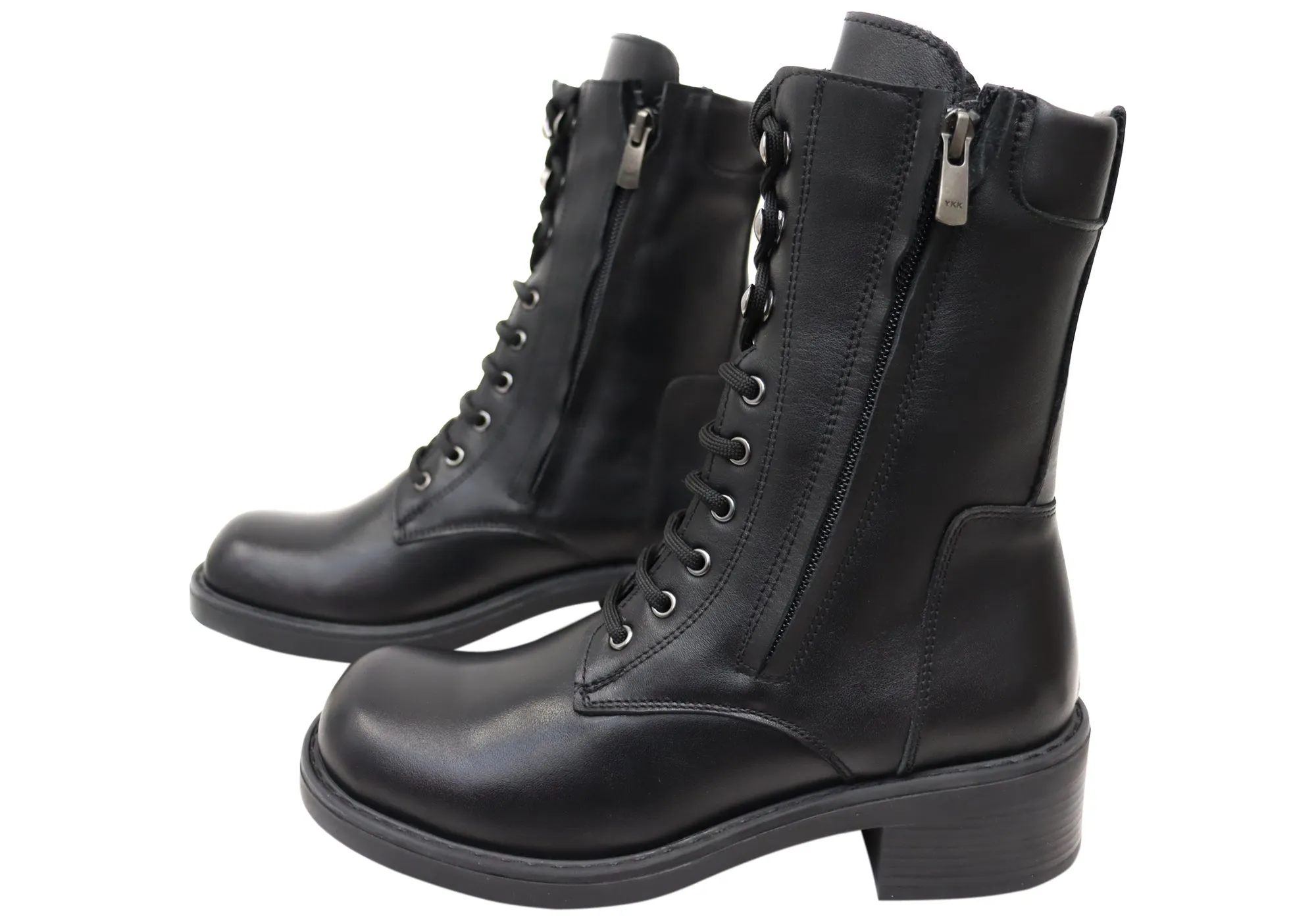 Orizonte Opal Damen Europäische Bequeme Lederstiefel Orizonte Schuhe