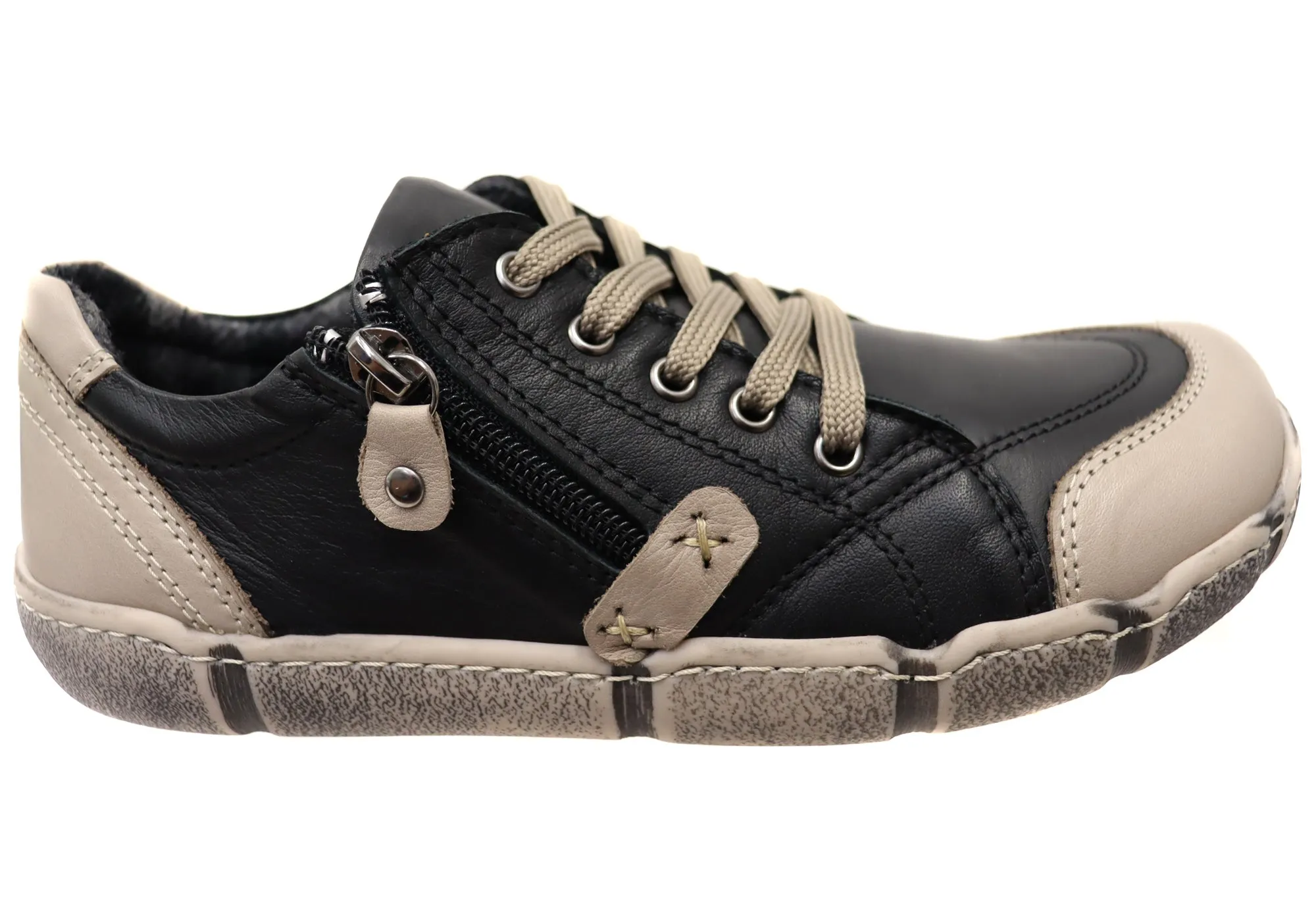 Orizonte Rusden Damen Bequeme Lederschuhe Europäische Schuhe Orizonte Schuhe