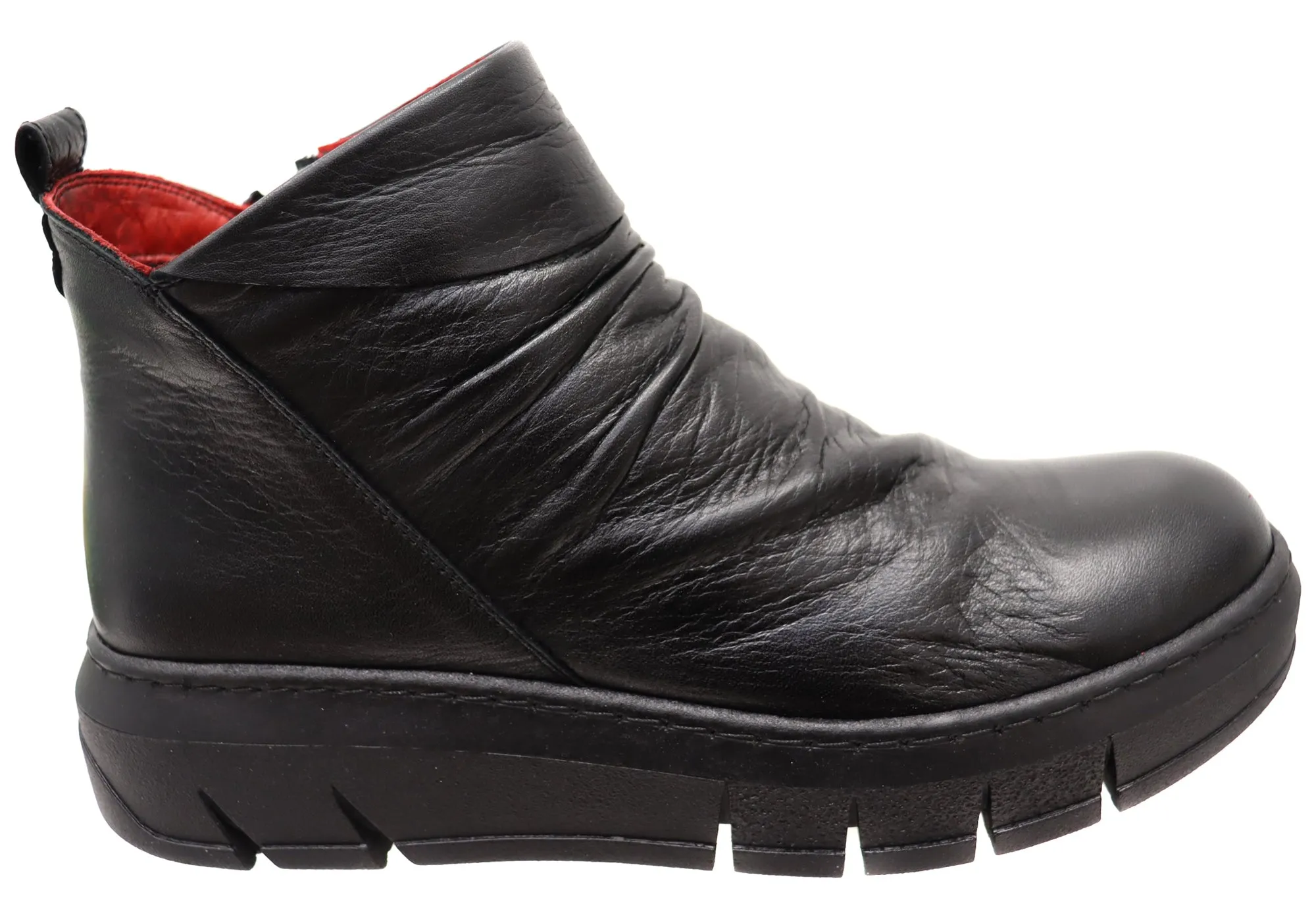 Orizonte Tempo Damen Europäische Komfort Leder Knöchelstiefel Orizonte Schuhe