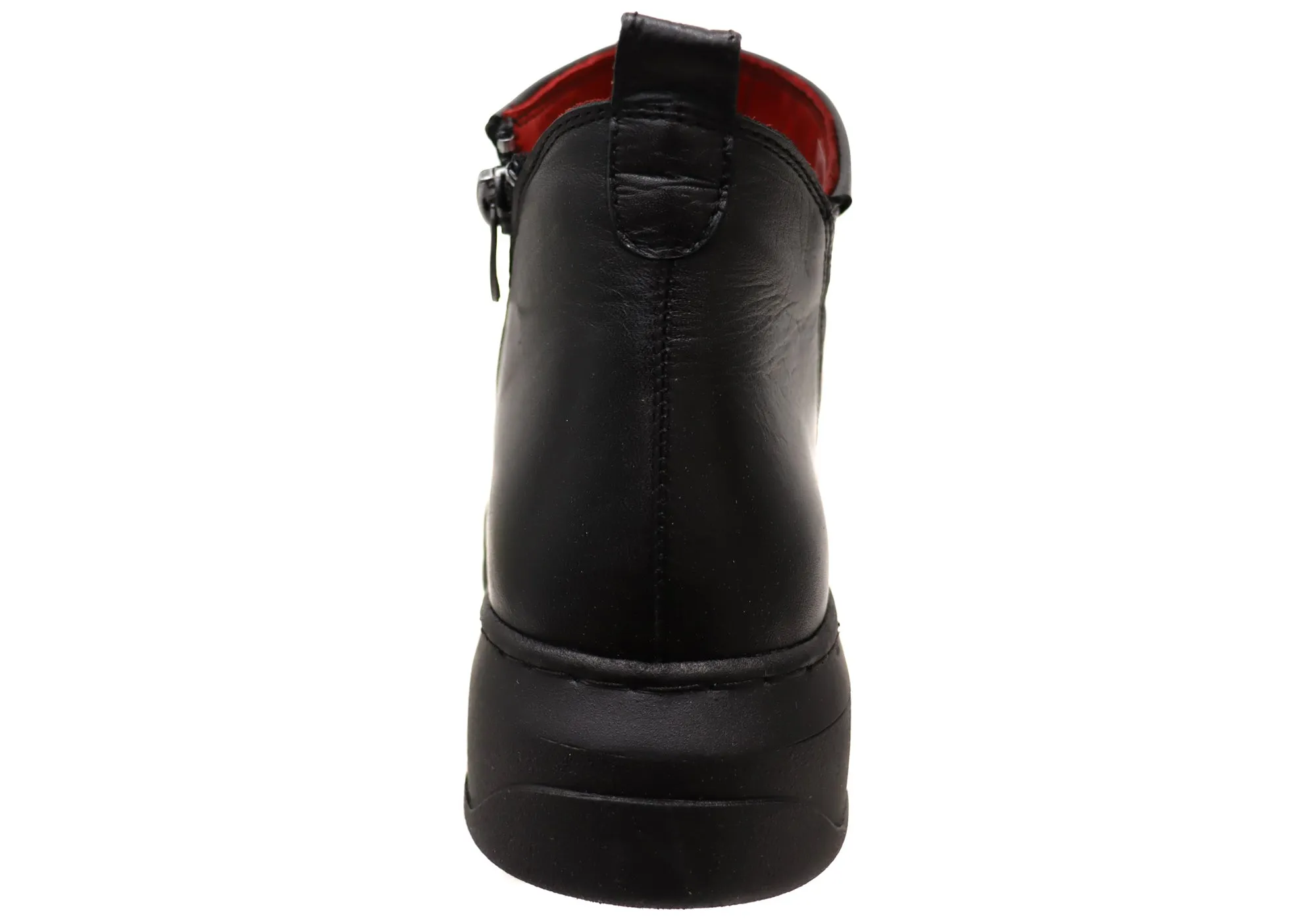 Orizonte Tempo Damen Europäische Komfort Leder Knöchelstiefel Orizonte Schuhe