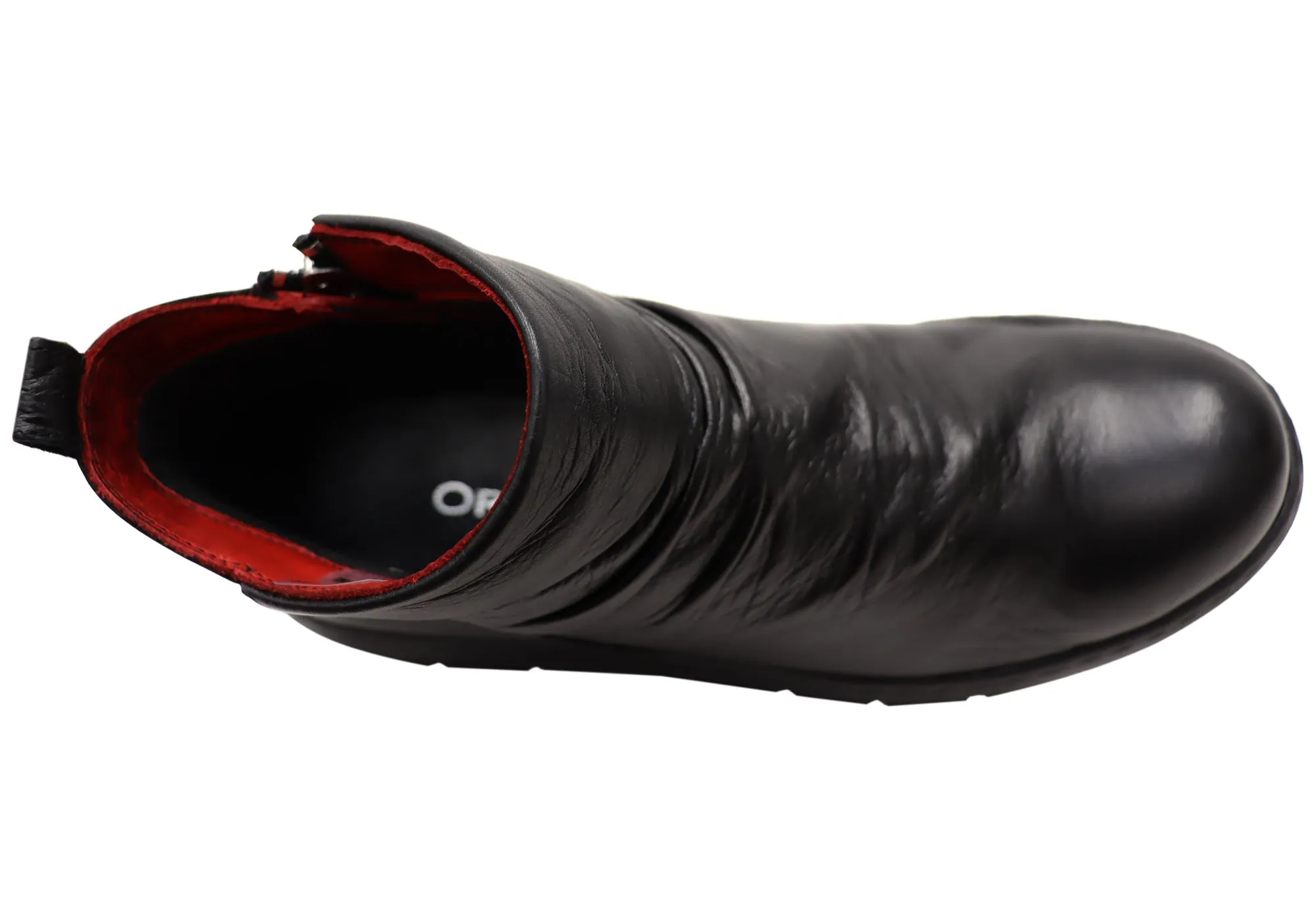 Orizonte Tempo Damen Europäische Komfort Leder Knöchelstiefel Orizonte Schuhe