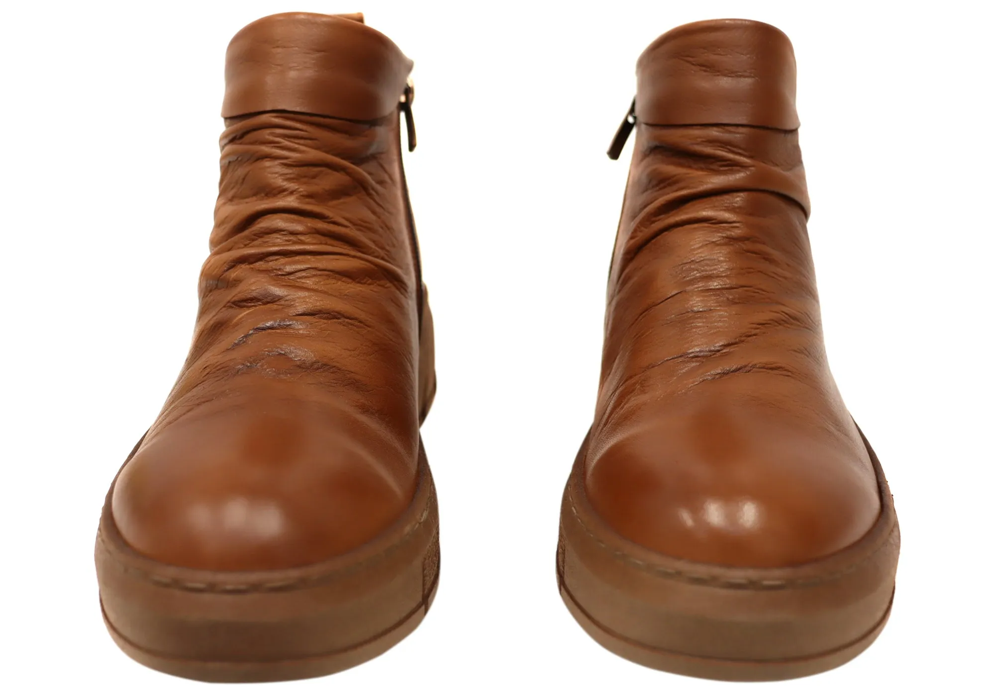 Orizonte Tempo Damen Europäische Komfort Leder Knöchelstiefel Orizonte Schuhe