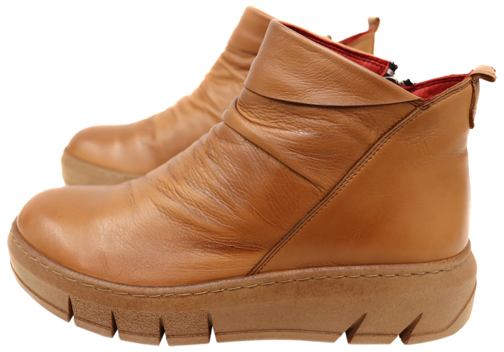 Orizonte Tempo Damen Europäische Komfort Leder Knöchelstiefel Orizonte Schuhe
